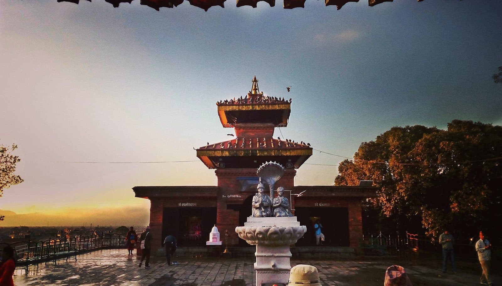 Bindhyabasini Temple, a short walk from the office.